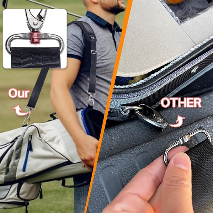 59 Inch Shoulder Straps, Soft with Ultra-Thick Fixed Shoulder Pad, Two Way Independently Adjustable Buckle Replacement Straps for Laptop Bag Messenger Bag Tool Bag Luggage,Black
