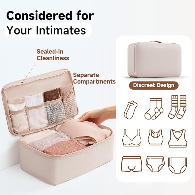 11 Set / 9 Set Packing Cubes for Travel,Gifts for Women Mom Kids,TSA Approved Bags for Makeup, Cosmetic, Toiletry, Organizers for Suitcase Carry On, Cruise Essentials Airplane Accessories, Beige