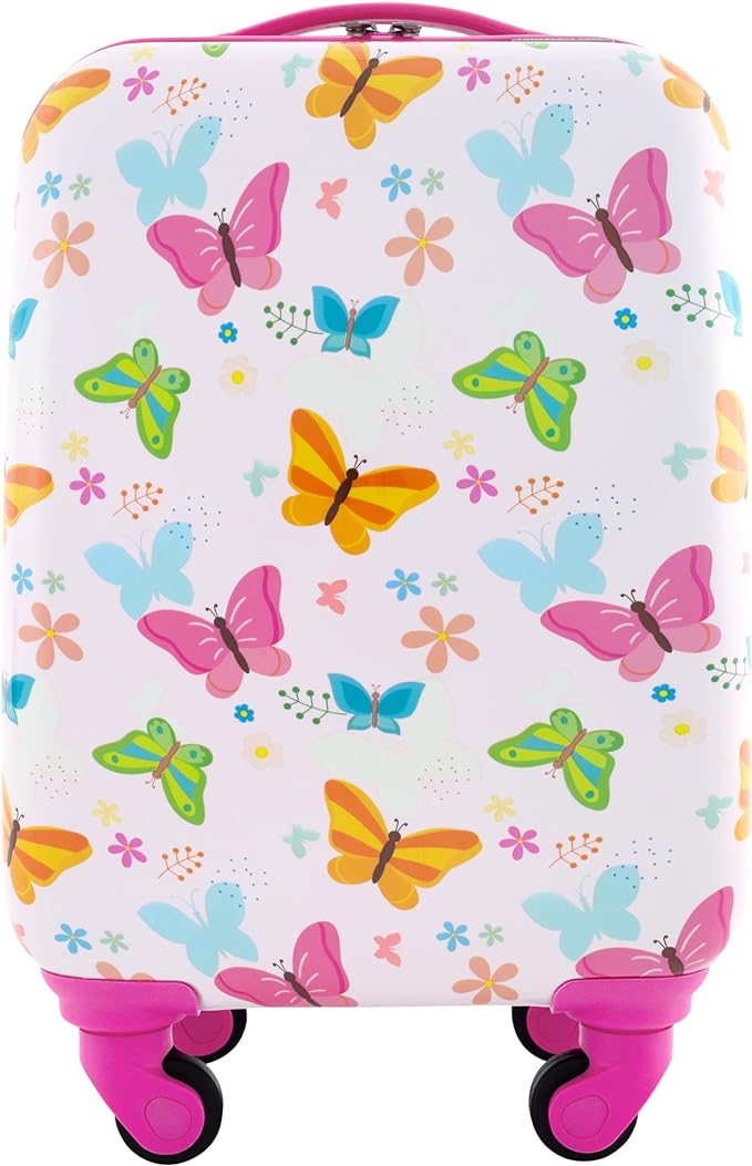 Travelers Club 5 Piece Kids' Luggage Set, Butterfly