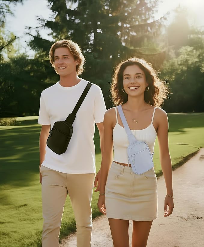 CHOLISS Small Sling Bag for Women and Men, Crossbody Bags Trendy Fanny Packs Chest Bag with Extended Strap