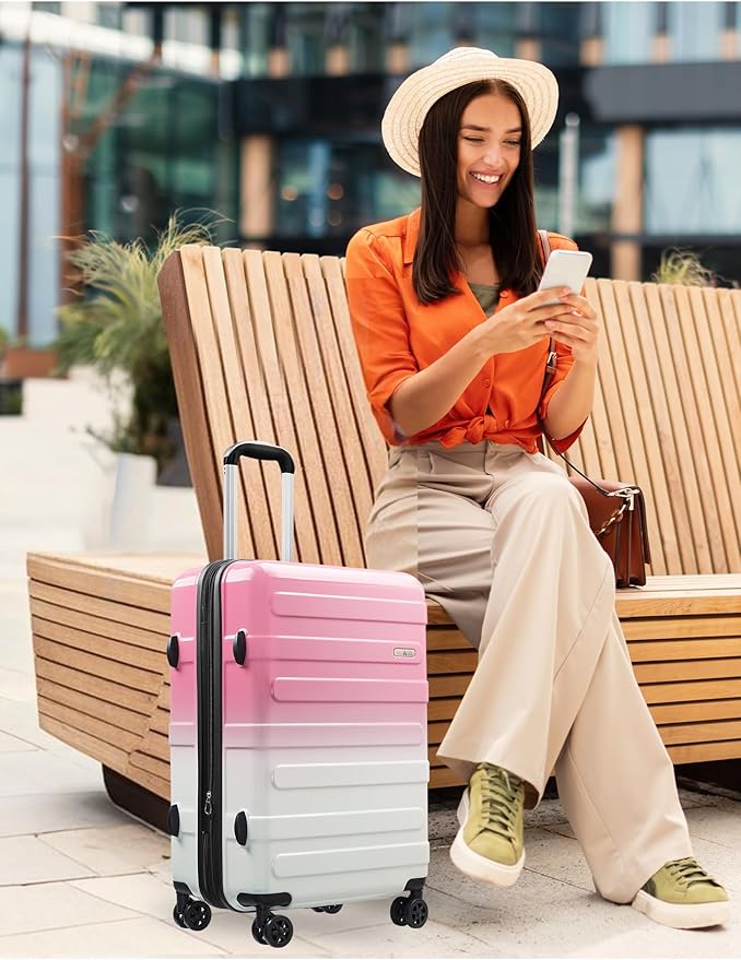 Tolino Carry on Luggage 22x14x9 Airline Approved-20 Inch Hardside Suitcase with Wheels TSA Lock, PC+ABS Lightweight Carry on Suitcases for Women and Men