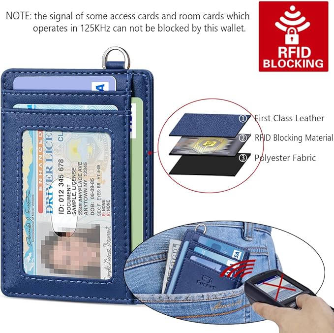 FurArt Slim Minimalist Wallet, Front Pocket Wallets, RFID Blocking, Credit Card Holder for Men