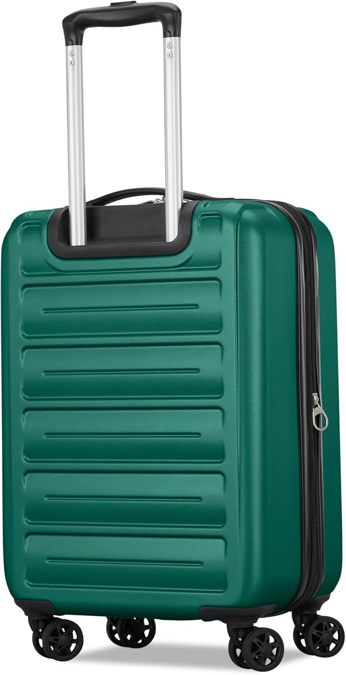 American Tourister Westridge Hardshell Luggage Set - 3 Piece Set - 20" Carry-On, 24” & 28” Checked Luggage Set with 360° Spinner Wheels - Expandable Suitcases for Extended Travel - Malachite Green