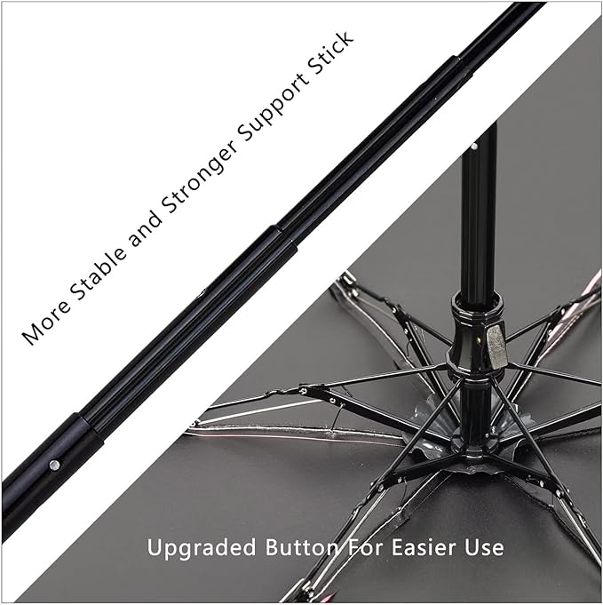 GAOYAING Compact Travel Umbrella with Case Sun&Rain Lightweight Small and Compact Suit for Pocket