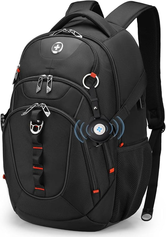 Swissdigital Laptop Backpack with USB Charging Port, Travel Backpack Fits 15.6 inches Computer, 31L Backpack for Men | SD8039508F-01
