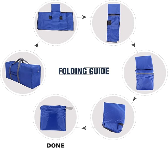REDCAMP 100L Extra Large Duffle Bag, Water Resistant Lightweight Foldable Duffel Bag for Outdoor Camping, Dark Blue