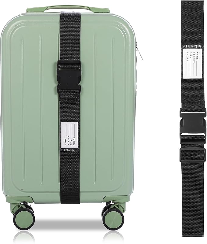 Travel Luggage Connector Strap Adjustable Suitcase Belt Connect Suitcase Add Bag Straps for Carry On Your Luggages Accessories Stocking Stuffer
