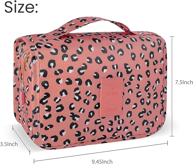 Large Capacity Toiletry Bag Travel Bag with Hanging Hook for Men and Women Waterproof Travel Cosmetic Bag Bathroom Storage Bag for Brushes Set,Full-Sized Shampoo,Accessories-Blue Stars