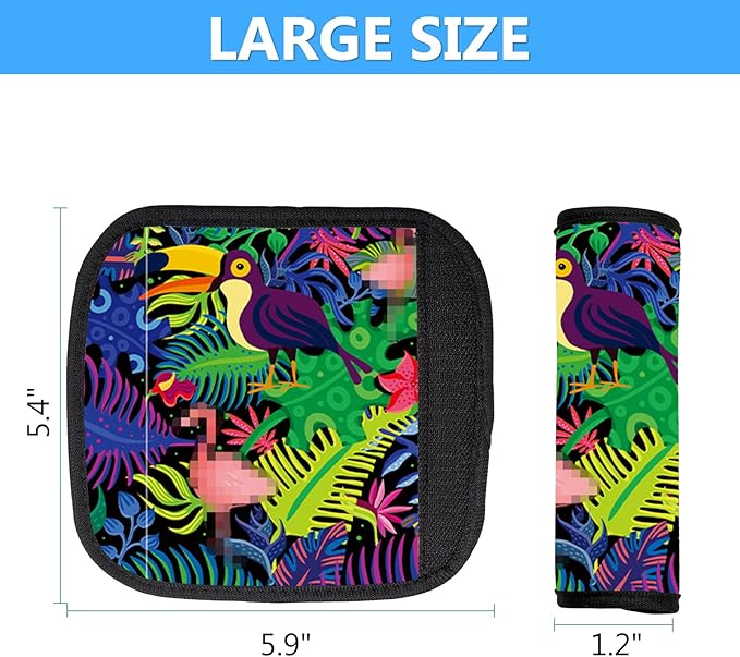 Luggage Handle Wrap 3Pcs Suitcase Identifier - Bogg Bag Strap Wrap Cover, Easy Identification Bright Neoprene Marker Sleeve Grips Comfort Travel Accessories for Airport (Y10)