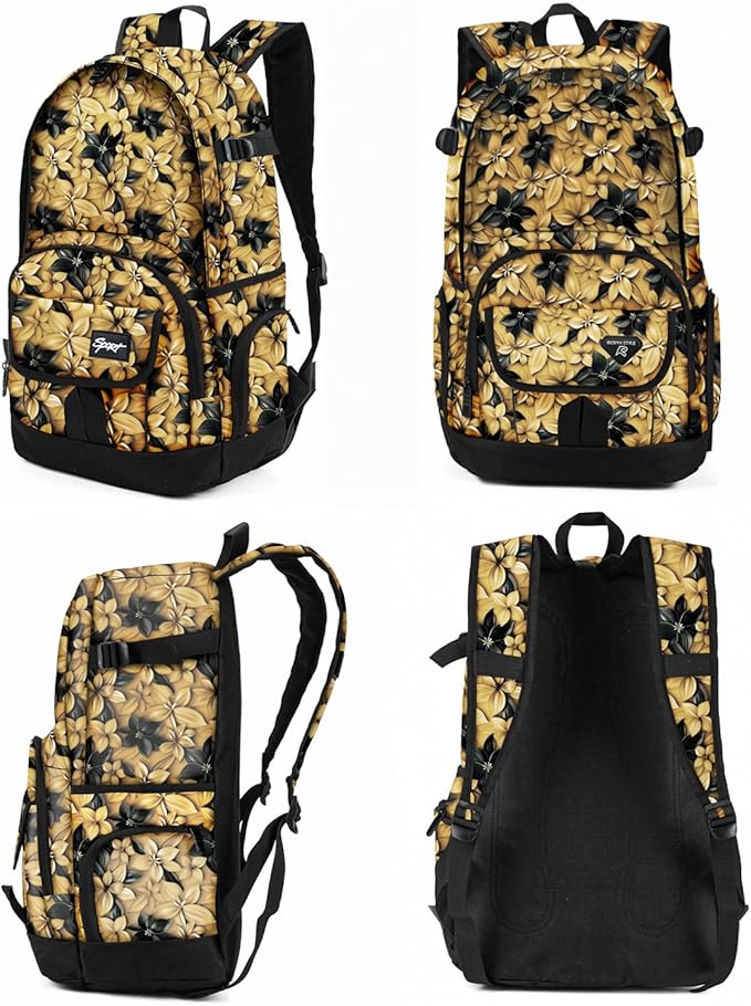 rickyh style School Backpack Travel Bag for Men & Women Lightweight College Back Pack with Laptop Compartmen