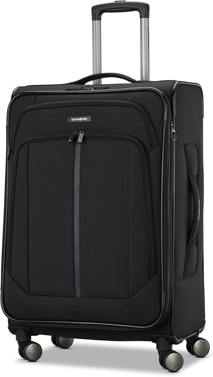 Samsonite Ascella 4 Medium Checked Luggage - Black