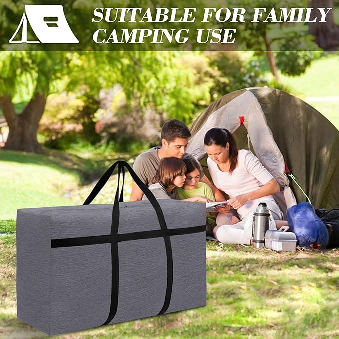 Extra Large Duffle Bag 90L/23.77Gal Moving Bag Tear Resistant Heavy Duty Storage Bags Lightweight Big Luggage Bag for Camping, Travel, Moving (3PCS)