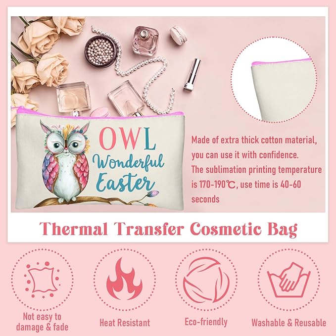 Legigo Blank Canvas Bag Zipper Pouch Makeup Bags Bulk - Multi-Purpose Canvas Pencil Pouch with Sturdy Zipper, Cosmetic Bag Travel Toiletry Bag for DIY Craft Projects, Storage (8.3 x 5 inches)