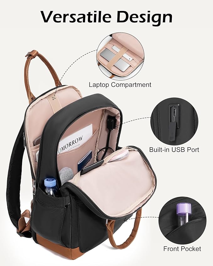 LONG VACATION 3 Piece Carry On Luggage Set with Backpack, 20 Inch Carry Suitcase with Spinner Wheels, ABS+PC Hardshell Suitcase set with TSA Lock & YKK Zipper