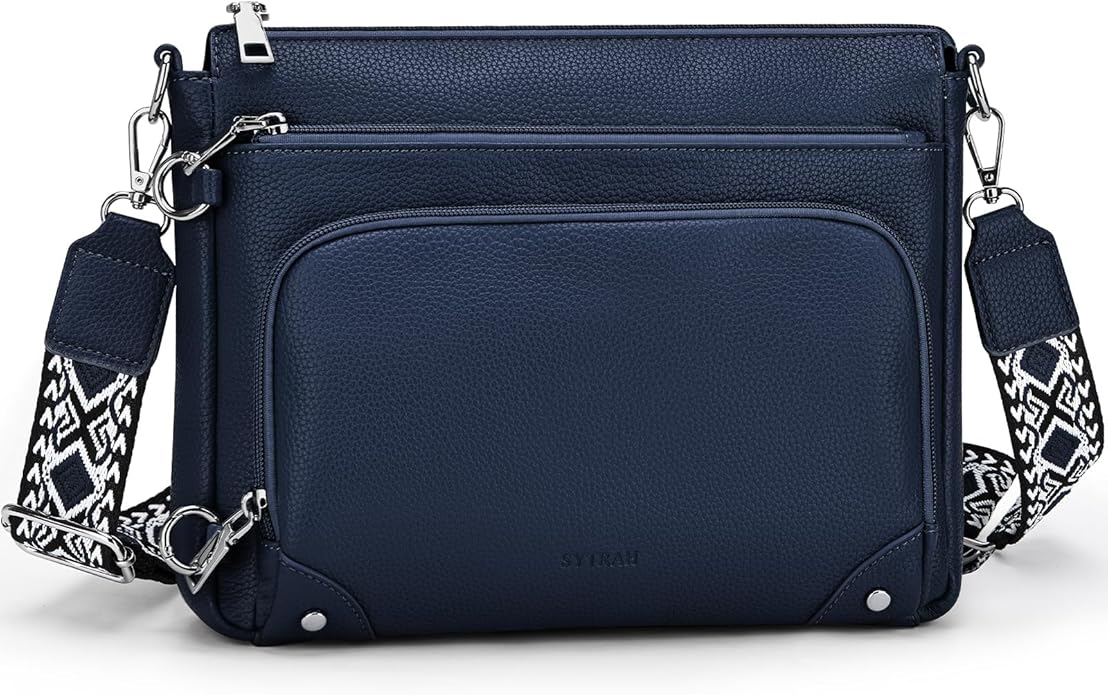 SYTRAH Anti-Theft Crossbody Purse for Women, Crossbody Shoulder Bag with Built-in Wallet & RFID Blocking for Travel Workout