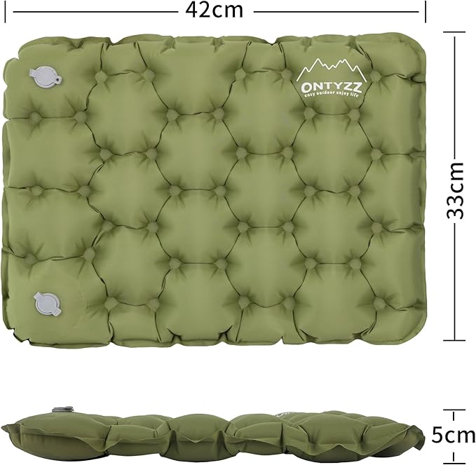 ONTYZZ Inflatable Seat Cushion Lightweight Airplane Seat Cushion Stadium Seat Travel Cushion for Climbing Hiking Office Airplane