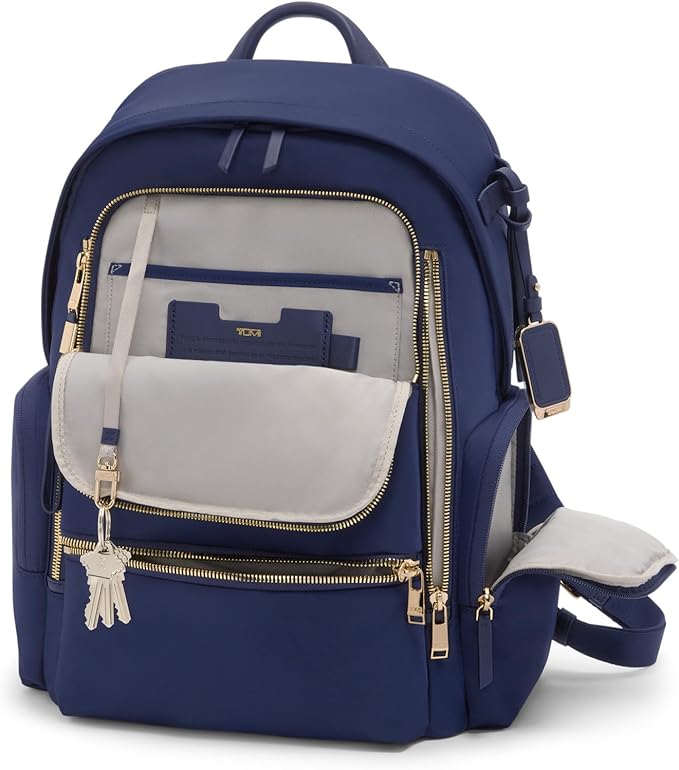 Tumi Unisex Celina Backpack, Indigo/Light Gold, One Size
