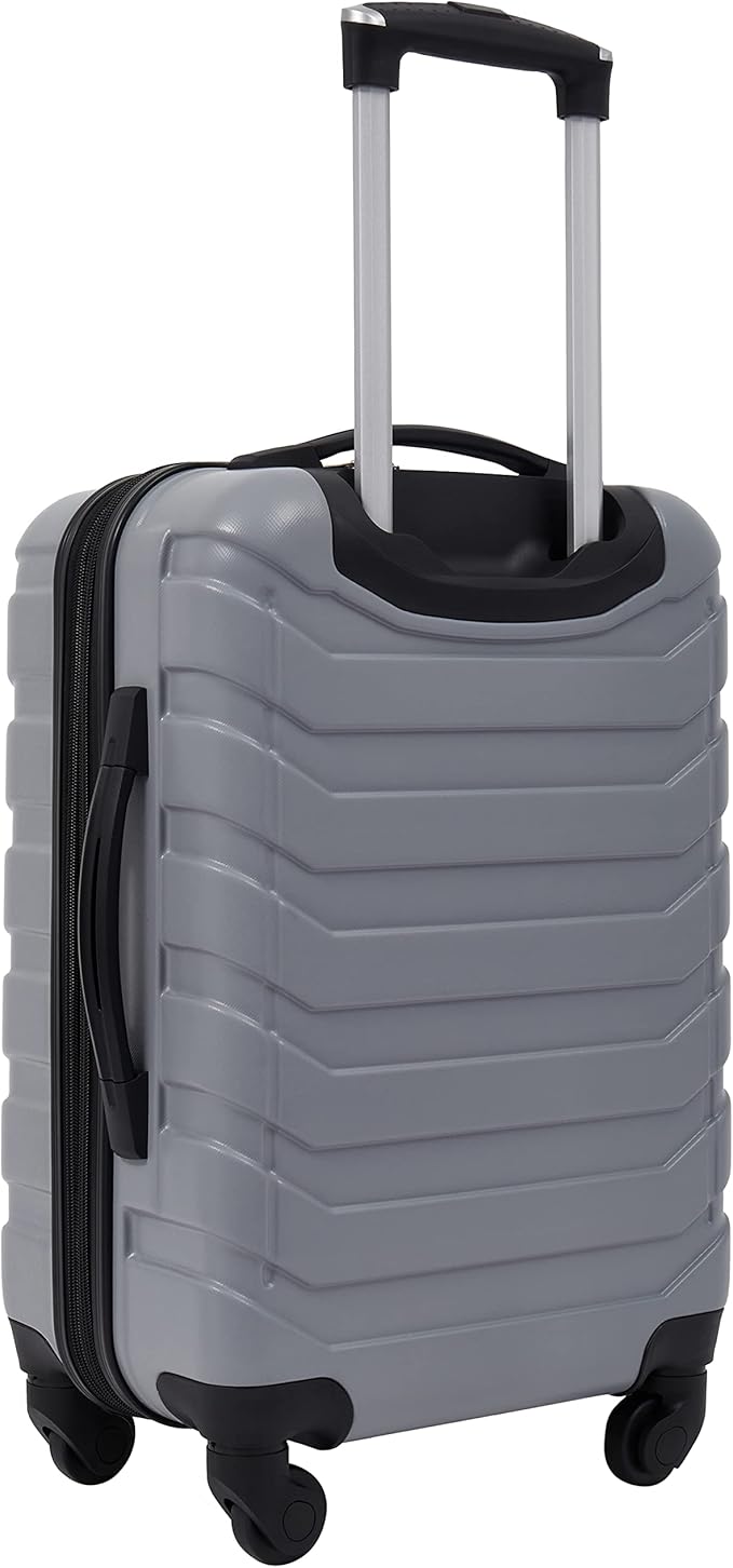 Wrangler 4 Piece Miami Luggage and Packing Cubes Set, Sharkskin