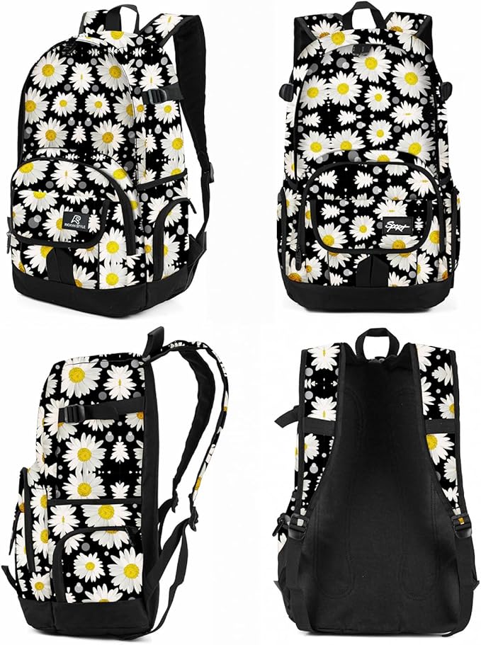 rickyh style School Backpack Travel Bag for Men & Women Lightweight College Back Pack with Laptop Compartmen