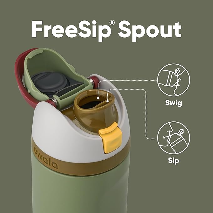Owala Star Wars FreeSip Insulated Stainless Steel Water Bottle with Straw for Sports and Travel, BPA-Free, 24-Ounce, Boba Fett