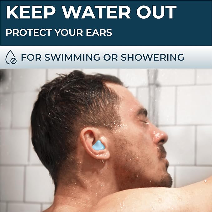 Peace&Quiet PQ Wax Ear Plugs for Sleeping, Swimming - 54 Noise Cancelling Silicone Gel Wax Earplugs, Ear Protection for Sleep and Swim, Soft Pillows with Sound Blocking Level 32Db, (54 Pillows)