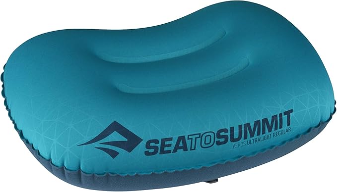 Sea to Summit Aeros Ultralight Inflatable Camping and Travel Pillow, Regular, Aqua