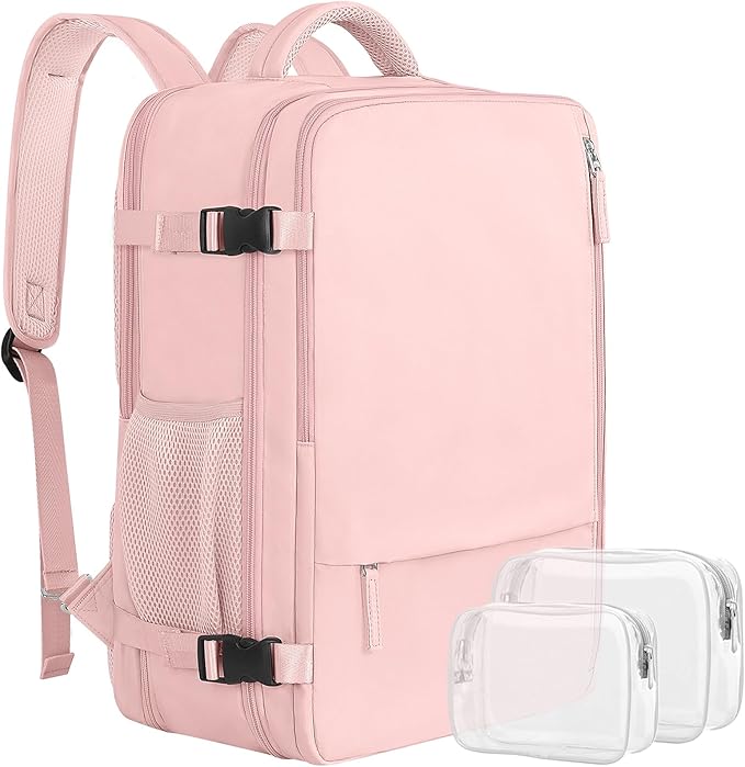 Large Travel Backpack for Women, 40L Carry On Backpack, 17 Inch Laptop Waterproof Backpack, College Bookbag, Backpack for Women, as Person Item Flight Approved