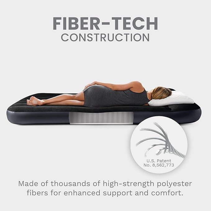 INTEX Dura-Beam Standard Pillow Rest Air Mattress: Fiber-Tech