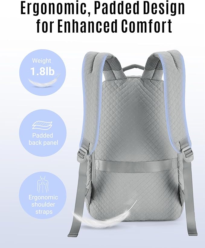 LIGHT FLIGHT Women Backpack for Work Laptop Backpack Women Travel Backpack Laptop Bag 15.6'' Laptop backpack