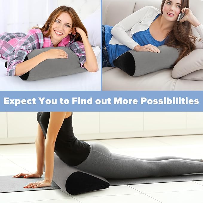 Inflatable Wedge Pillow for Traveling, Portable Blow up Travel Wedge Pillow for Sleeping in Bed, Fast Inflation & Deflation Inflatable Bed Wedge, Ideal for Home, Travel, and Outdoor