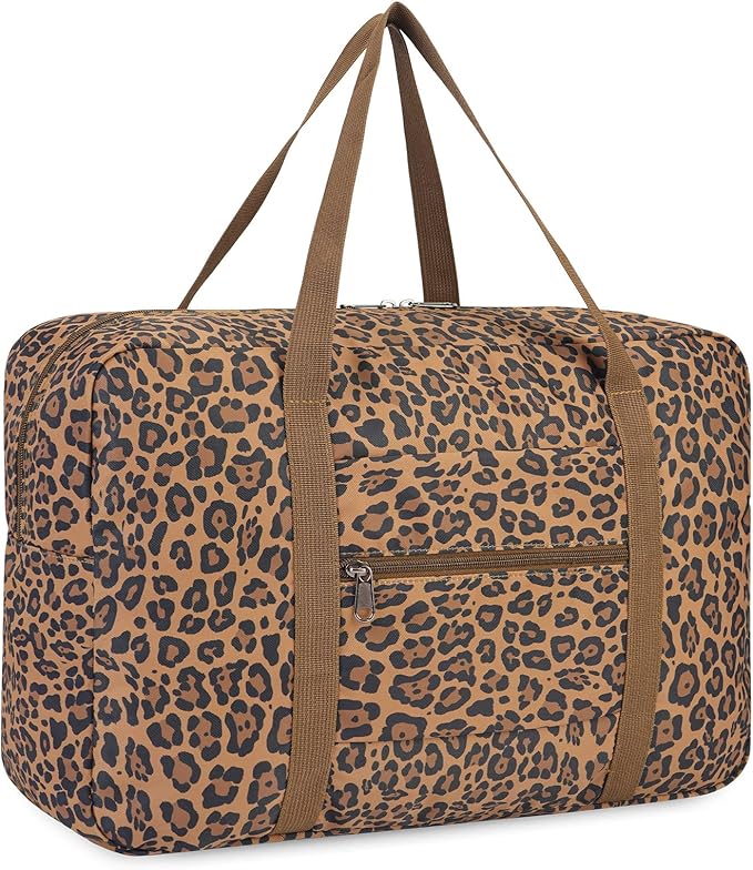 WANDF For Spirit Airlines Personal Item Bag 18x14x8 Travel Duffel Bag Underseat Foldable Carry-on Luggage for Women
