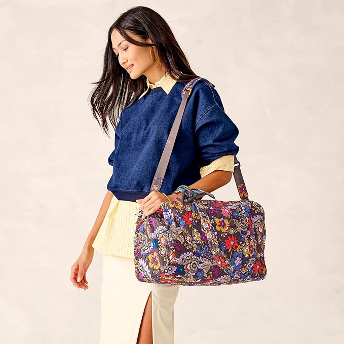Vera Bradley Women's Miramar Weekender Travel Bag - Premium Cotton