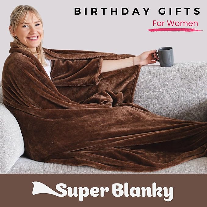 Wearable Blankets for Women, Adult Wearable Blanket Men, Mother's Day Gifts for Her, Wife Birthday Gift Ideas