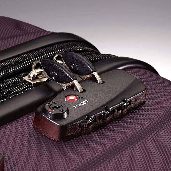 Samsonite Omni Pc Hardside Expandable Luggage with Spinner Wheels (Purple, 2-Piece Set (20/28))