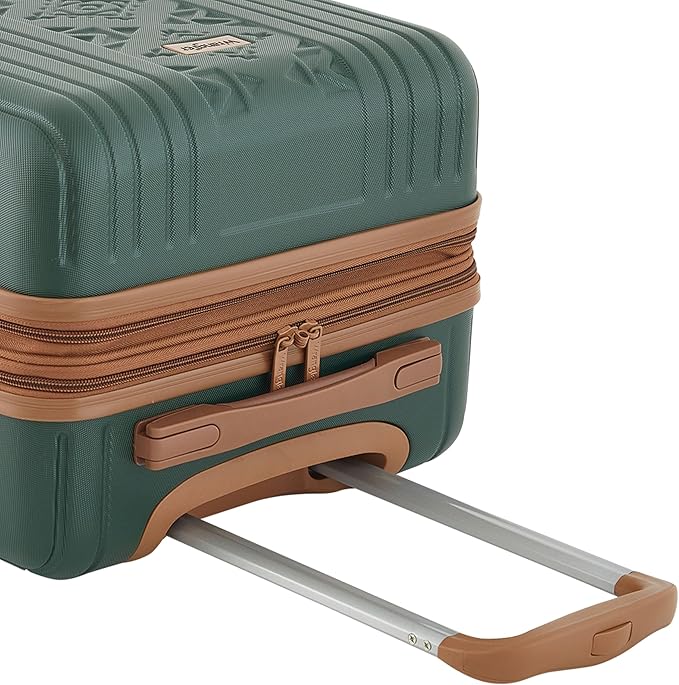 Wrangler 22" and 18" Heartland 2-Piece Carry-On Luggage Set, Satin Moss
