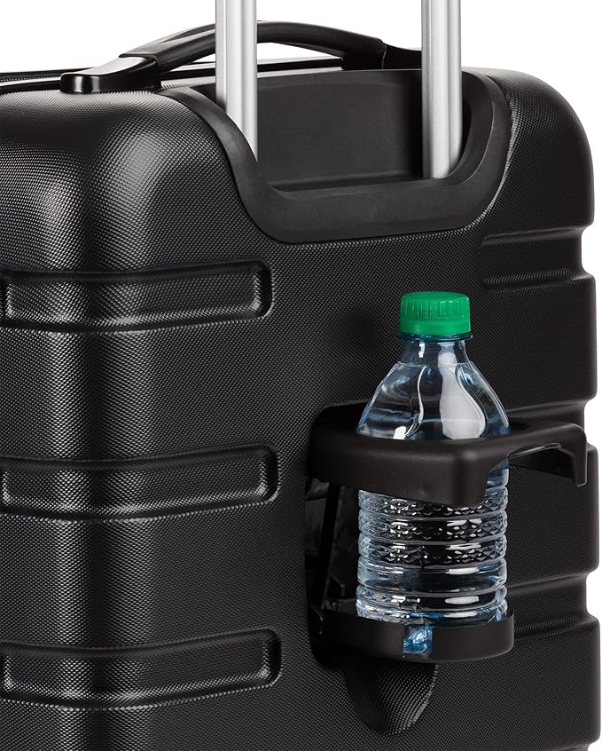 SwissGear 7366 Hardside Expandable Luggage with Spinner Wheels, Black, Carry-On 19-Inch