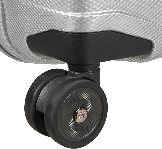 Samsonite Proxis Medium Hardside Luggage with Dual Spinner Wheels - Innovative Roxkin™ Lightweight Shell With Ultimate Durability- Includes TSA Lock, Ergonomic Telescoping Handle - Silver