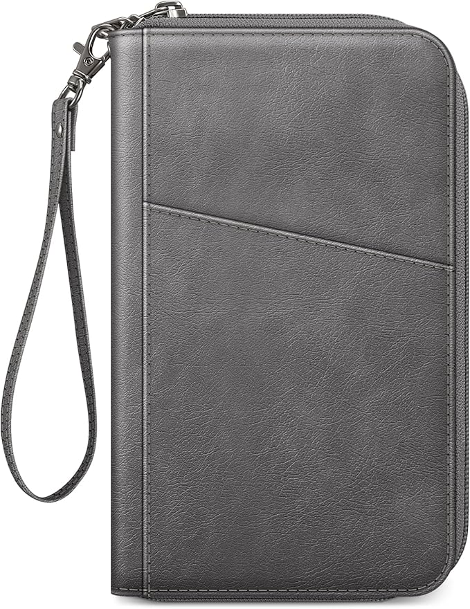 Fintie Family Passport Holder Wallet, RFID Blocking Travel Document Organizer Clutch Bag Credit Cards Case Cover for Women Men