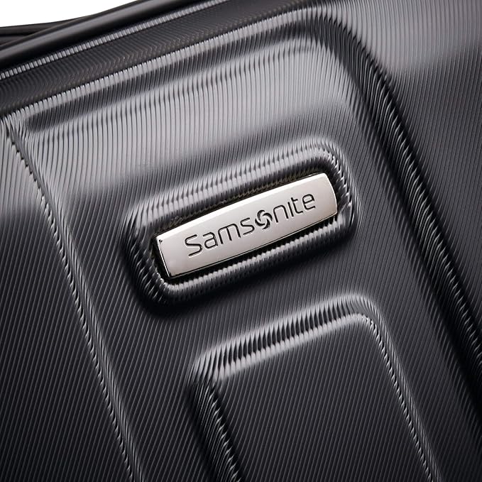 Samsonite Centric Hardside Expandable Luggage with Spinner Wheels, Black, Carry-On 20-Inch