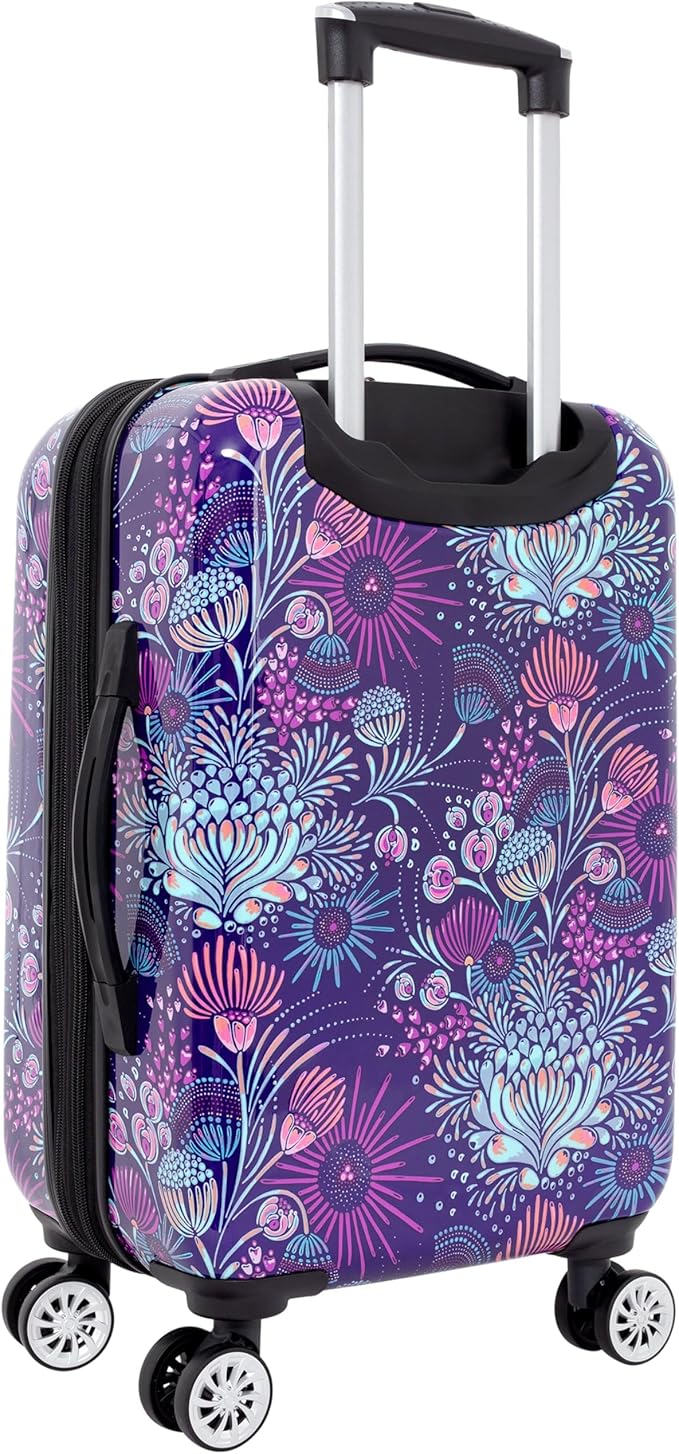 Travelers Club Unisex Bella Caronia Deluxe 20", 3 Piece, or 7 Piece Luggage & Travel Accessories Set Jardin