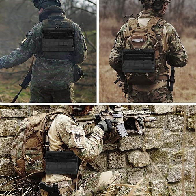 ProCase Tactical Admin Molle Pouch, Military MOLLE Pouch Horizontal Multi-Purpose Utility Gadget Gear Tool Bag for Magazine, Flashlight, Map and Other Small Tools for Outdoor Activities -Black