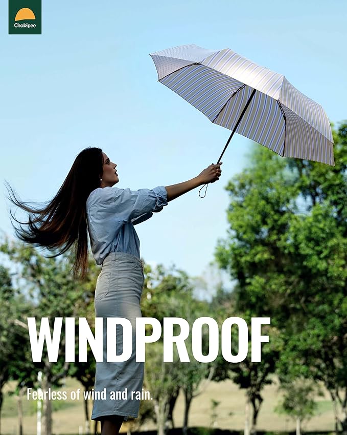 Travel Compact Umbrella Windproof - Portable Automatic for Rain, Folding Umbrella for Men and Women, Portable 210T Fabric