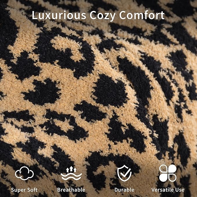 JOOJA Wearable Blanket Super Soft Feather Yarn Blanket Shawl with Pockets Fuzzy Throw Blanket TV Blanket for Adults Teens