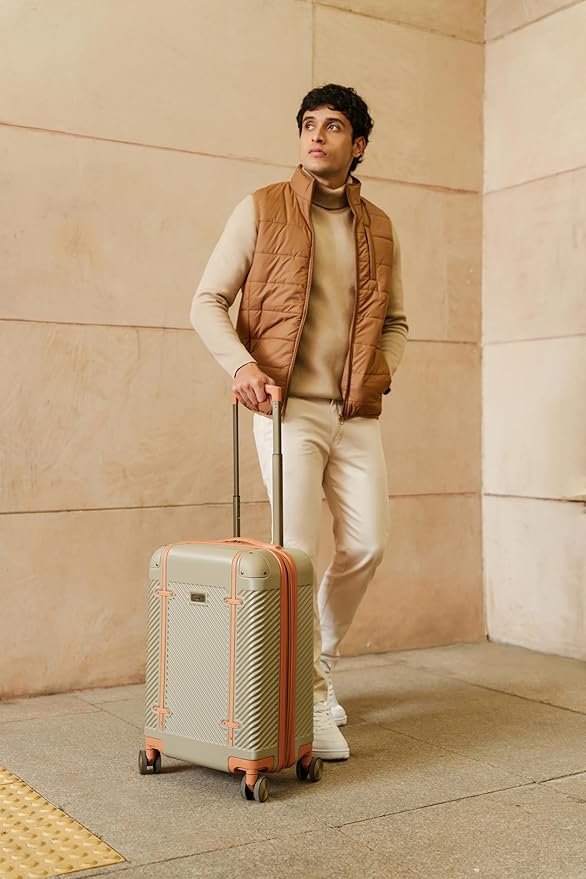 Dockers Spectra Hardside Expandable 8-Wheel Spinner Travel Checked Luggage, 24-Inch, India Ink