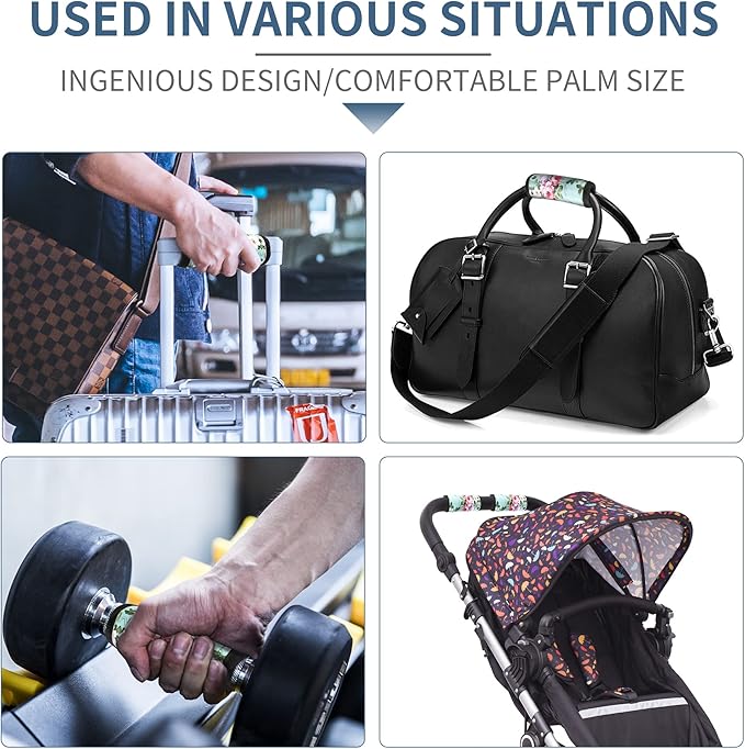 3 Pcs a Set, Comfort Neoprene Handle Wraps/Grip/Identifier for Travel Bag Luggage Suitcase Baby Carriage