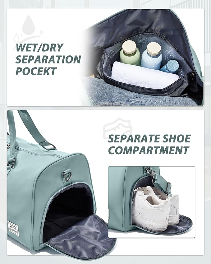 Gym Bag Womens,Travel Duffel Carry on Bag Sport Tote Bag Weekend Overnight Bag