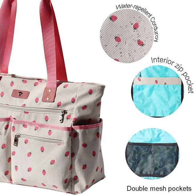 Weekender Bag Carry On Bag Overnight Tote Travel Duffle with 13 Pockets for Travel,Work，Gym,Beach,Teacher,Nurse