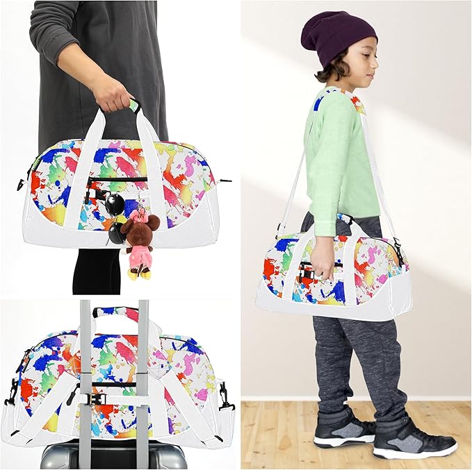 Stumdo Kids Overnighter Duffel Bags for kids, Carry-On Size & Ideal for School Practice or Overnight Travel Weekender Tote for Travel Gym Sport bag for Boys & Girls (cbse)