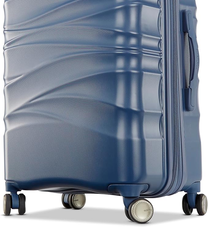 American Tourister Cascade Hardside Luggage with Spinner Wheels, 2PC SET 20/24, State Blue