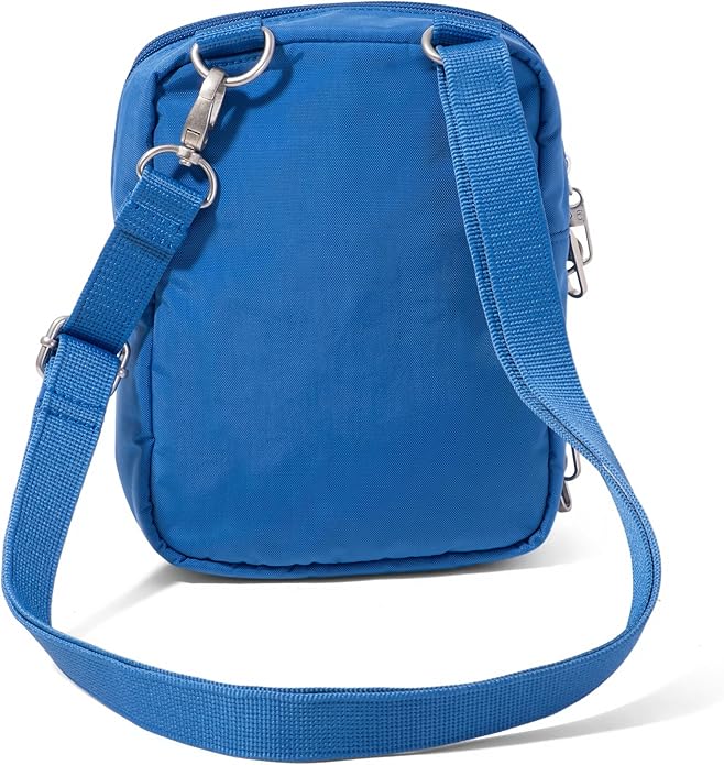 Baggallini Securtex® Anti-theft Mini Everything Crossbody Bag, 6.3"x8.25" Rfid, Locking Zippers & Cut-resistant Strap